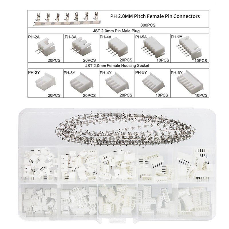 IWS-2820 460pcs PH2.0/XH2.54 Connectors set Mini Micro Open