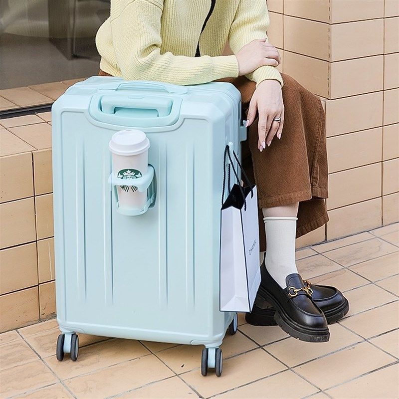 高颜值行李箱多功能拉杆箱24寸女旅行箱26大容量密码箱20寸登机箱