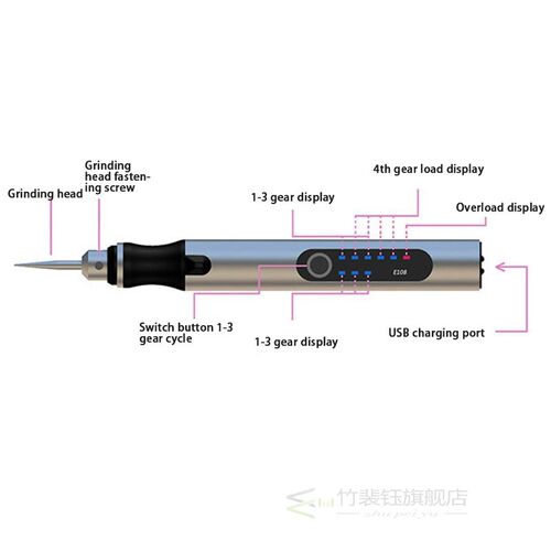 Portable Mini Electric Engraving Pen for Scrapbooking Tools