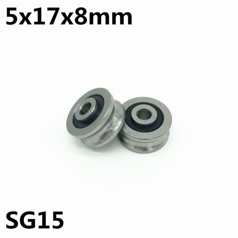 网红20pcs SG15 U groove bearing 5x17x8 mm double row sealed 机械设备 其他机械设备 原图主图