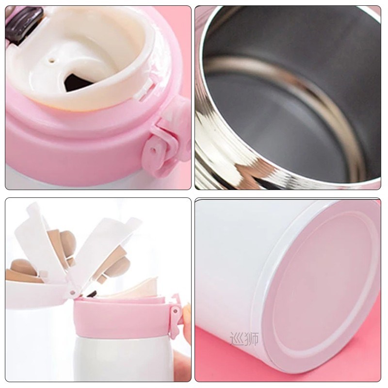 Cute Unicorn Vacuum Flasks Bouncing Lid Vacuum Cup Stainless