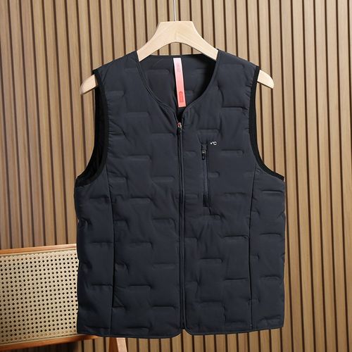 好工艺 鹅绒分仓 千元级 秋冬男士轻量化防风防水羽绒服马甲背心