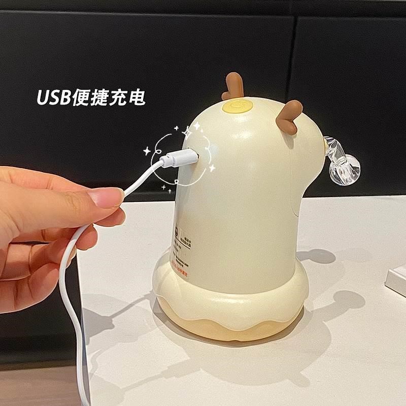 桶装纯净水取水器自动抽矿泉水泵电动可爱饮水机黄色萌趣学生家用