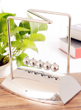 雅牛顿摆球创意撞击小球摇摆物理模型摆件艺术品办公室装饰钟