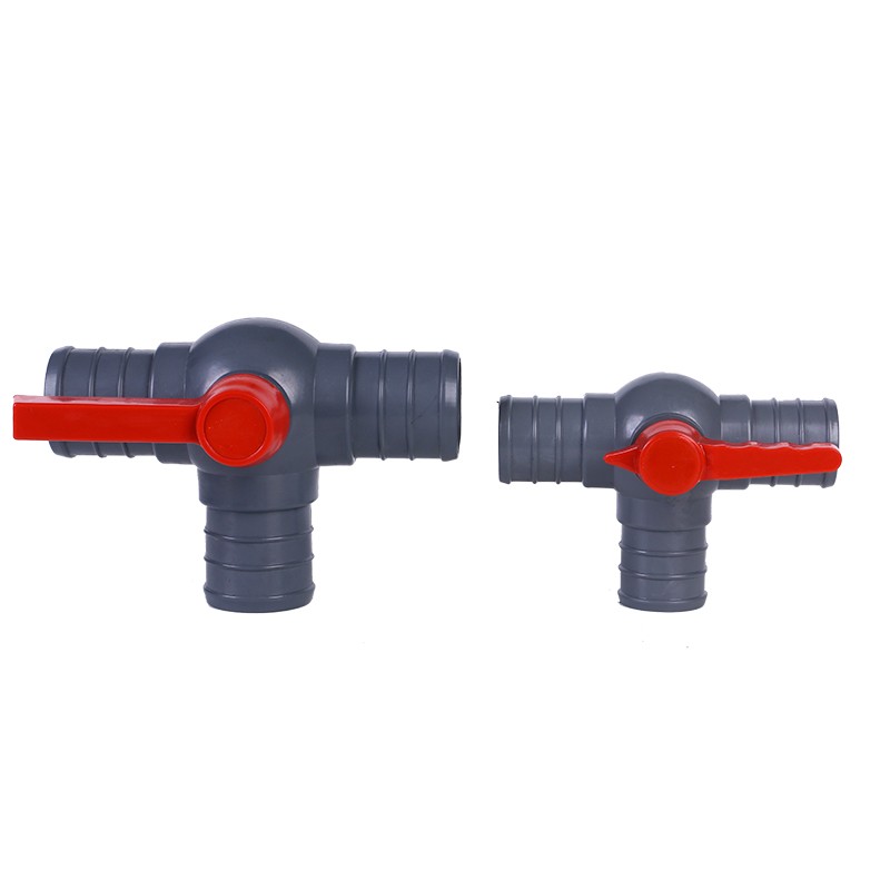 现货2寸2.5寸3寸4农用灌溉三通水管开关球阀微喷水带接头配件滴灌