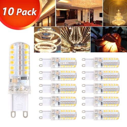 10pcs Set G9 Base Bulb 48-LED 2835 Light 3000K Warm White Cr