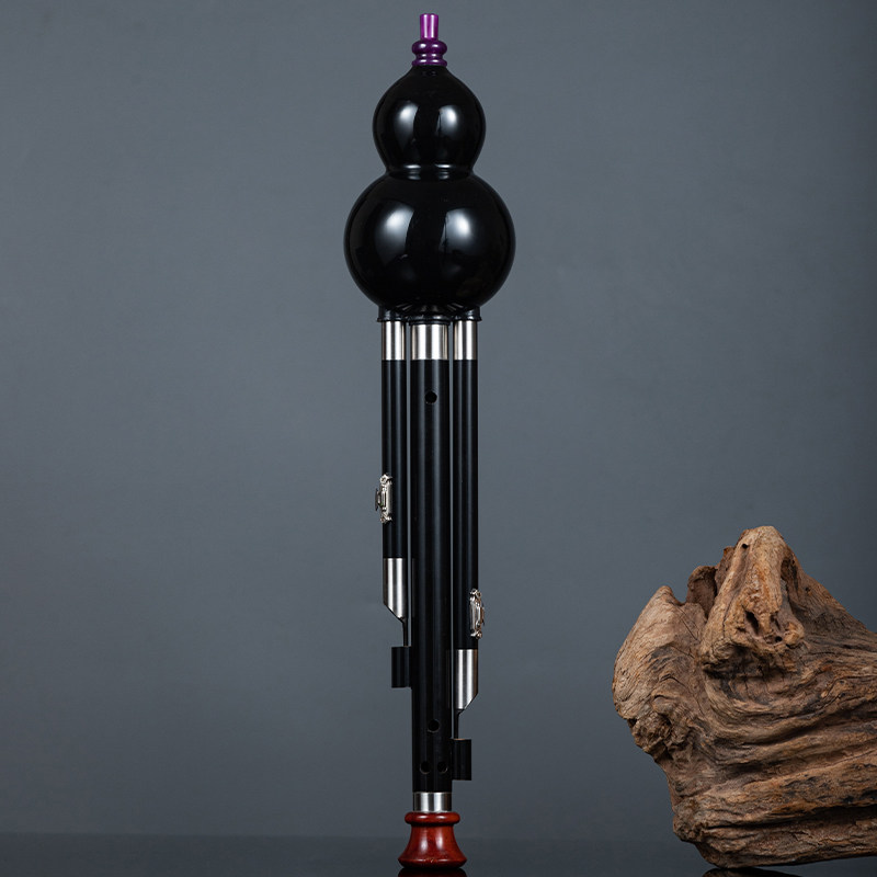 葫芦丝 云南f黑檀木专业演奏型葫芦丝 C调B降调 民族乐器 学生成