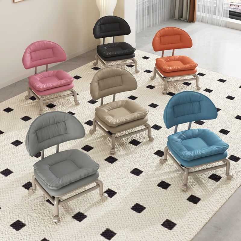 万向轮小凳子家用滑轮矮凳带娃神器儿童带轮圆板凳懒人美缝靠背椅,住宅家具,万向轮凳,淘宝优惠券,粉丝福利购,淘宝优惠卷