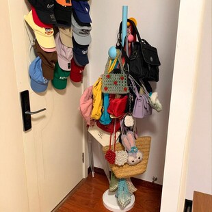 放包包收纳放置架神器存放展示置物架家用衣柜门后落地包架蘑菇架