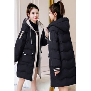 大码女装胖mm冬装新款羽绒服胖妹妹C冬季显瘦宽松棉衣棉服外套202