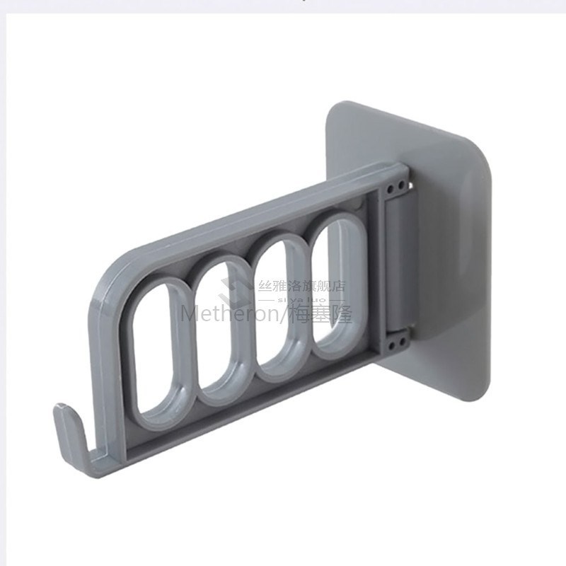 极速1PC Multi-function 4 Hole Door Hooks Strong Adhesive Han