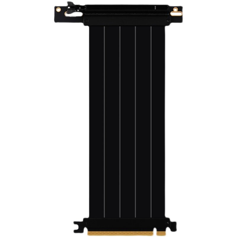 PCIE 4.0显卡延长线PCIE3.0台式机90度竖装黑白色Y16X转接线