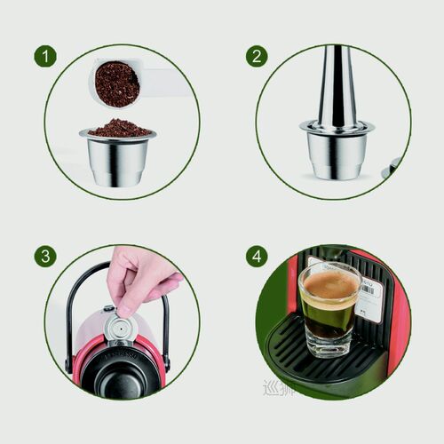 iCafilas Eco-Friendly Packing Reusable Coffee Capsule For Ne