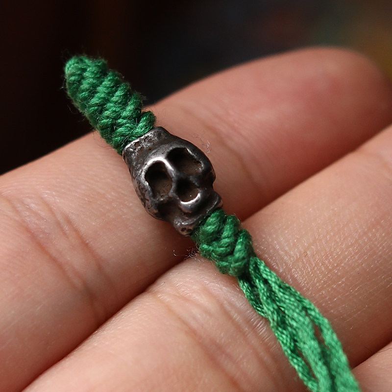 2026藏式复古文玩配饰铜铁雕背云卡y子念珠108颗百搭配珠配件吊饰