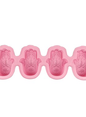 4 Cavities Lotus in the Palm Silicone Candle Soap Hands Mold
