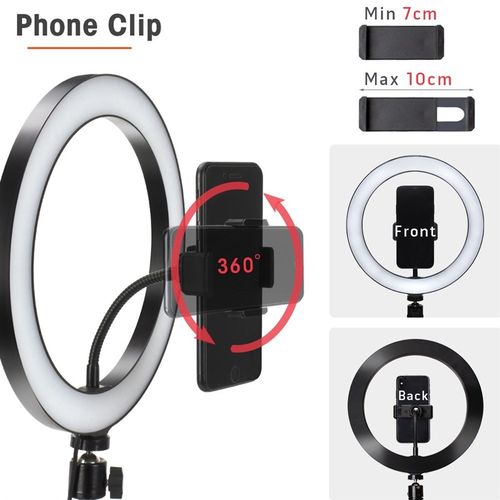 16/26cm Photography Light LED Selfie Flash RingLight Desktop