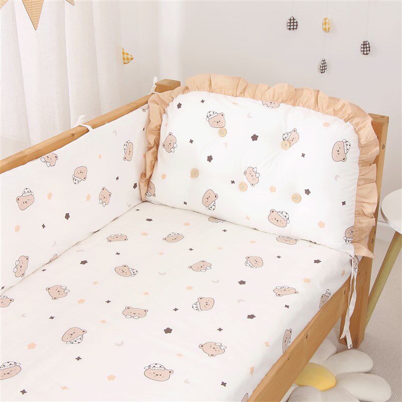 婴儿床床围软包防撞新生儿童拼接床品床围挡布四件套件加高可拆洗,婴童用品,床围/床靠,淘宝优惠券,粉丝福利购,淘宝优惠卷