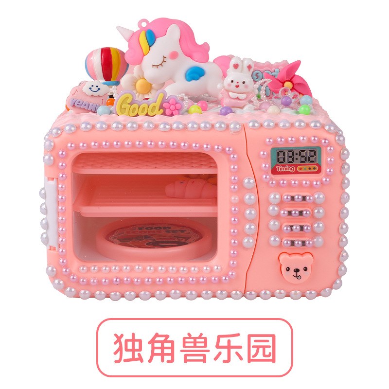 儿童DIY手工仿真奶油胶迷你小烤D箱材料包女孩厨房过家家益智玩具