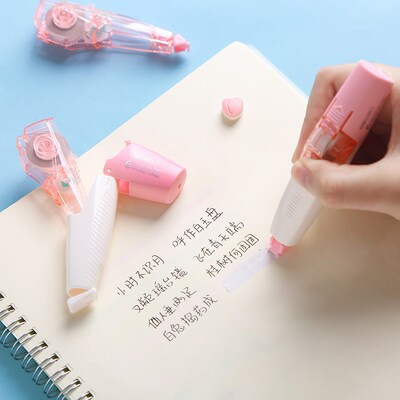 Mohamm 2+1 5mm*6m White Out Correction Tape Pen with 2 Refi