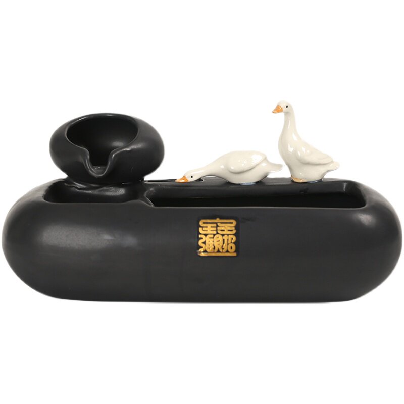 陶瓷流水招财摆件循环水景小型喷泉桌面客厅茶桌玄关办公室装饰品,家居饰品,流水摆件,淘宝优惠券,粉丝福利购,淘宝优惠卷