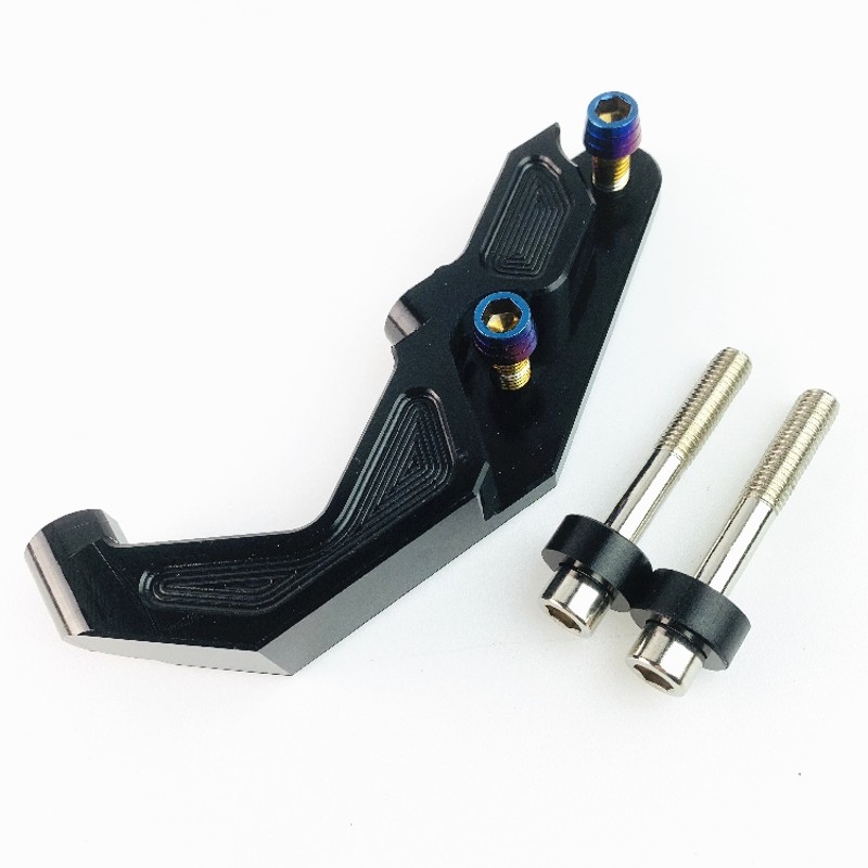 电摩四代目劲战前j减震卡钳下泵支架转接码大辐射卡钳座100锁点