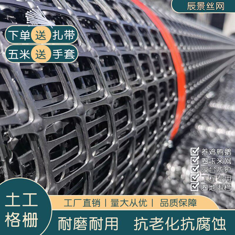 塑料网养鸡鸭网栅土工格方格防护网圈玉米网家禽围栏漏粪网圈菜