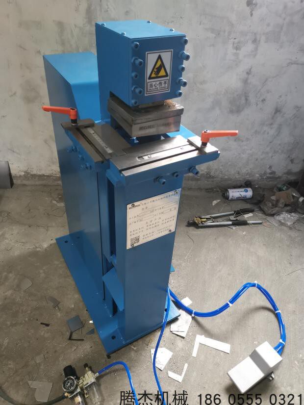 腾杰 带标尺铁板不锈钢剪角机 脚踏脚踩手动气p动开角机冲切角剪