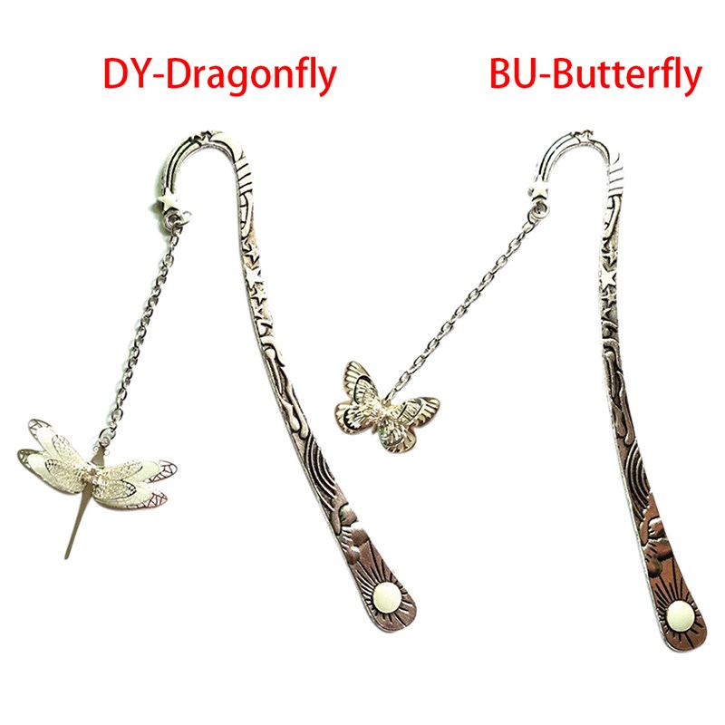 Glow In The Dark Butterfly Dragonfly Bookmark Book Marker St