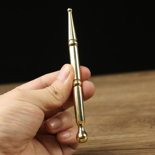 纯铜按穴位工具点穴棒按脚器穴位按摩拨筋棒按摩笔脚底疏通经络小