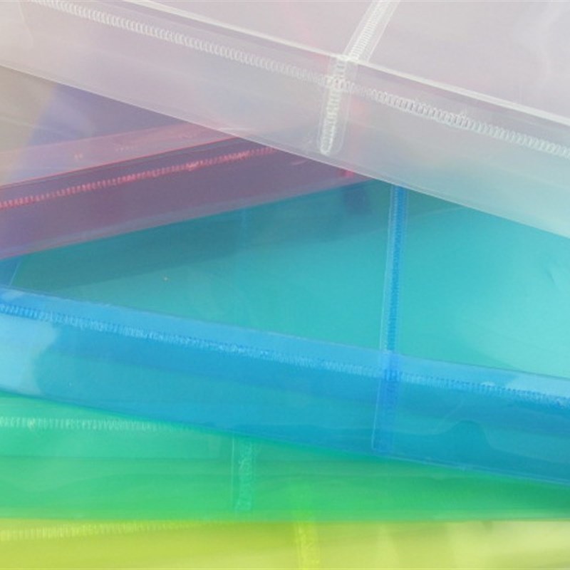 A4/FC透明档案袋 塑料文v件袋F118 立体大容量资料袋 绕绳文件袋