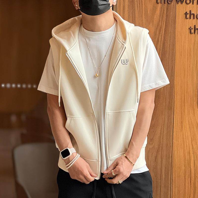 特大码300斤美式高街潮流青年百搭连帽马甲男春秋季坎肩拉链帽衫2,男装,常规马甲,淘宝优惠券,粉丝福利购,淘宝优惠卷