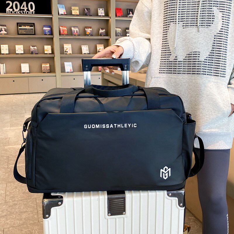 手提旅行包女短途轻便高颜值可套挂拉杆箱附加包大容量防水行李袋