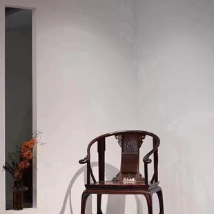 紫檀红木家具皇宫椅交趾黄檀老挝大红酸枝圈椅三件套官帽椅太师椅