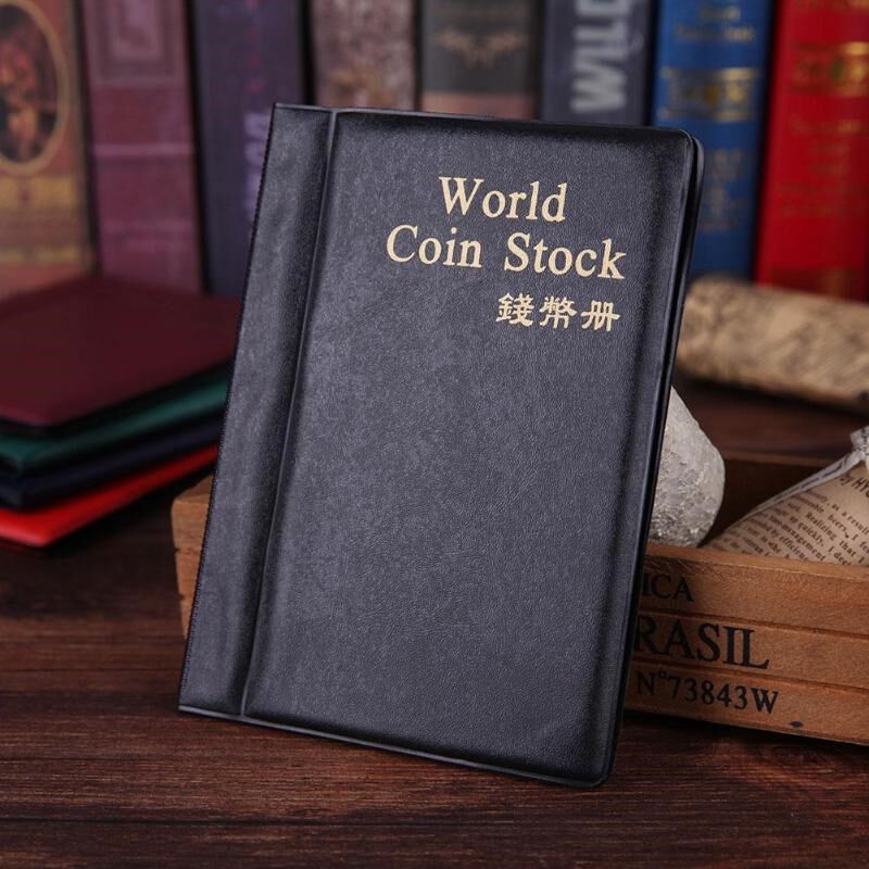 PVC Vintage Colorfol Coin/Badge Album Holders 10 Pages 120 P