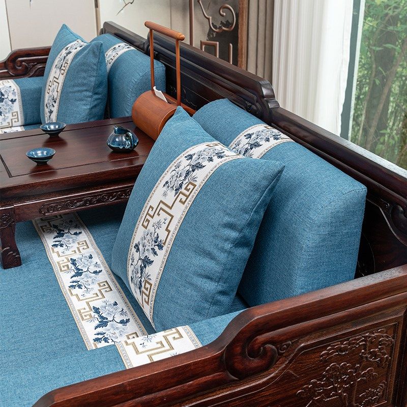 新中式罗汉床垫红木沙发坐垫老式实木椅垫双面四季防滑海绵垫定制,居家布艺,沙发垫,淘宝优惠券,粉丝福利购,淘宝优惠卷