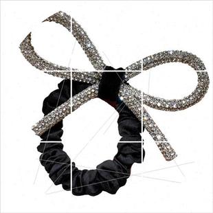 Shiny diamond hair 新品 studded Koreas South Dongdaemun bow