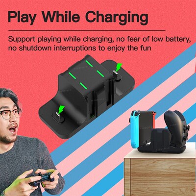 6 in 1 Charging Dock for Nintendo Switch Console Joy con Co
