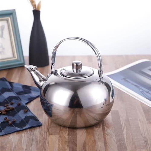现货高端.饭店烧水小茶加厚铁壶B大号欧式办公不锈钢壶茶水壶泡茶