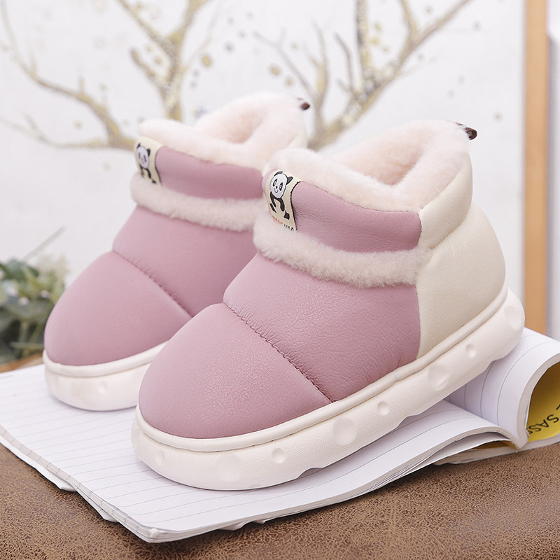 新款男童棉鞋包头冬季儿童t加厚毛拖加绒宝宝居家鞋女童棉拖鞋包