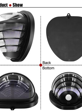 Solar Powered Fence Wall Lights With Dim Light outdoor Water