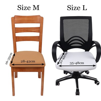 Kitchen Office Stretch Chair Cover Solid Seat Protector Cove
