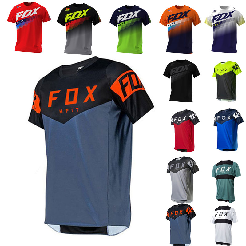 推荐Men&#;s Downhill Jerseys Hpit Fox Mountain Bike MTB Shir 自行车/骑行装备/零配件 骑行服 原图主图