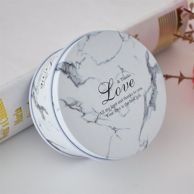 新款韩式结婚庆圆k形糖果礼盒盒马口铁盒子欧式婚礼空盒喜糖盒包