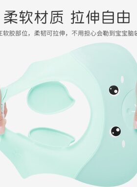 。浴帽儿童小女孩洗澡用的帽子小孩洗头帽可O调宝宝幼儿男孩淋浴