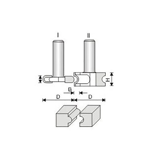 杰峰t型槽榫合刀木工镂铣刀修边机刀地板拼接板刀雕刻机刀头合金