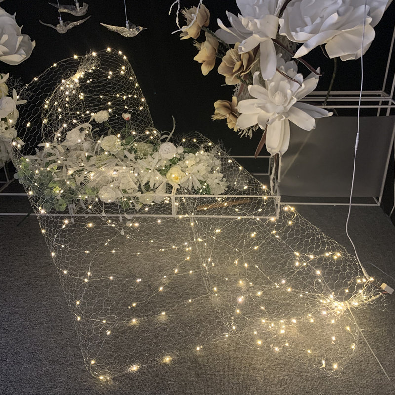 婚庆舞台铁丝造型网 星空网吊顶六角网勾花背景挂饰网格婚礼道具,节庆用品/礼品,节日装扮用品,淘宝优惠券,粉丝福利购,淘宝优惠卷