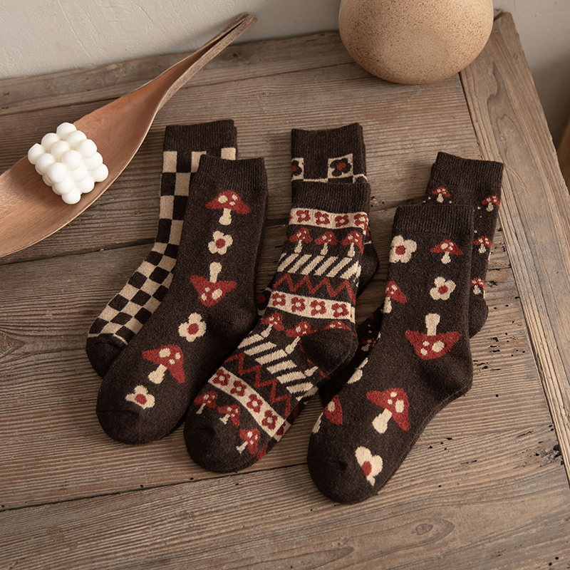 推荐Thickened Warm Wool Socks Tube Socks Casual Socks Autumn