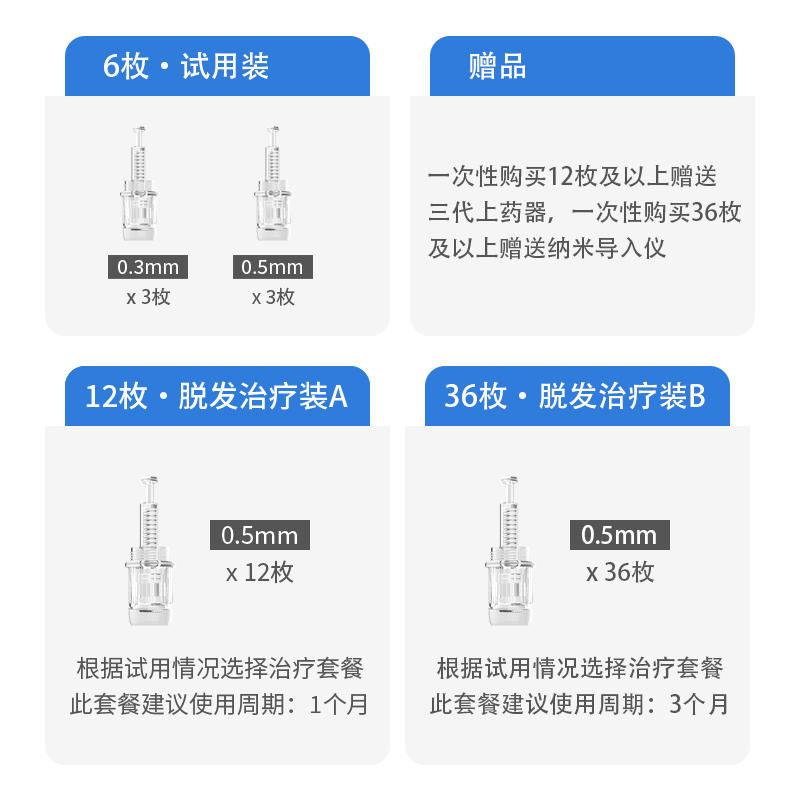 新品妮雀娜纳米微针生发中胚层电动导入仪器头皮微U晶家用mts械字