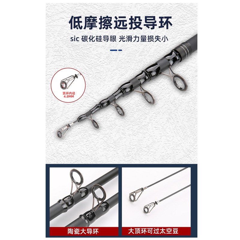现货海杆抛竿套装鲢鳙海钓专用鱼竿甩杆超硬远投竿全套全金属巨物