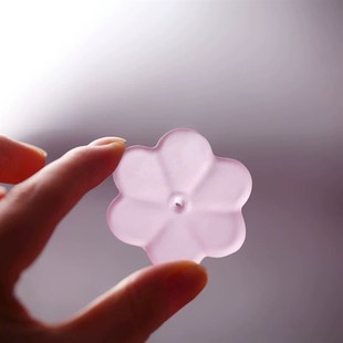 香立清新少女香薰香炉 日式 琉璃六瓣花香插 线香底座香座香盘香托